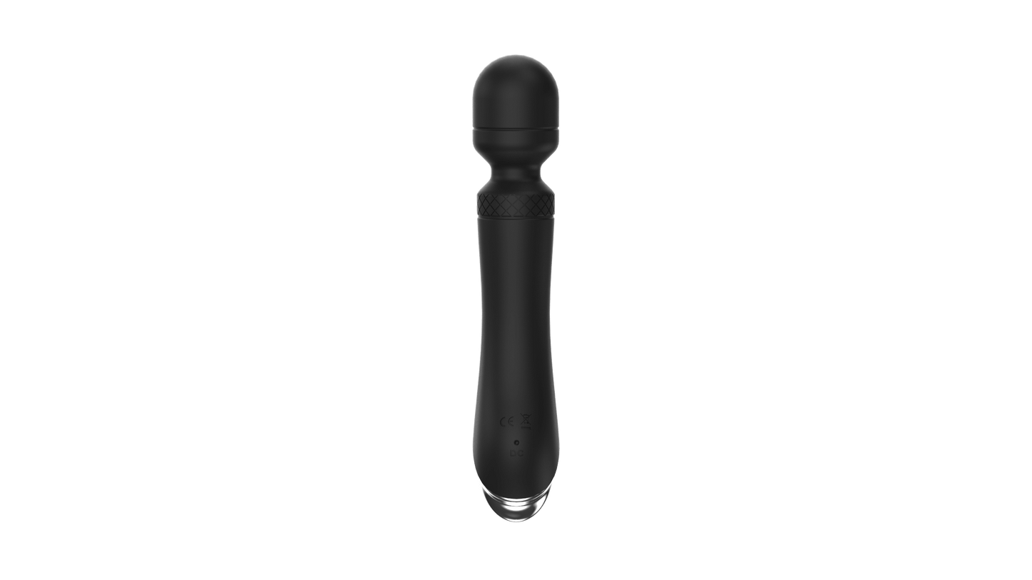 Velvoria silicone wand massager in black
