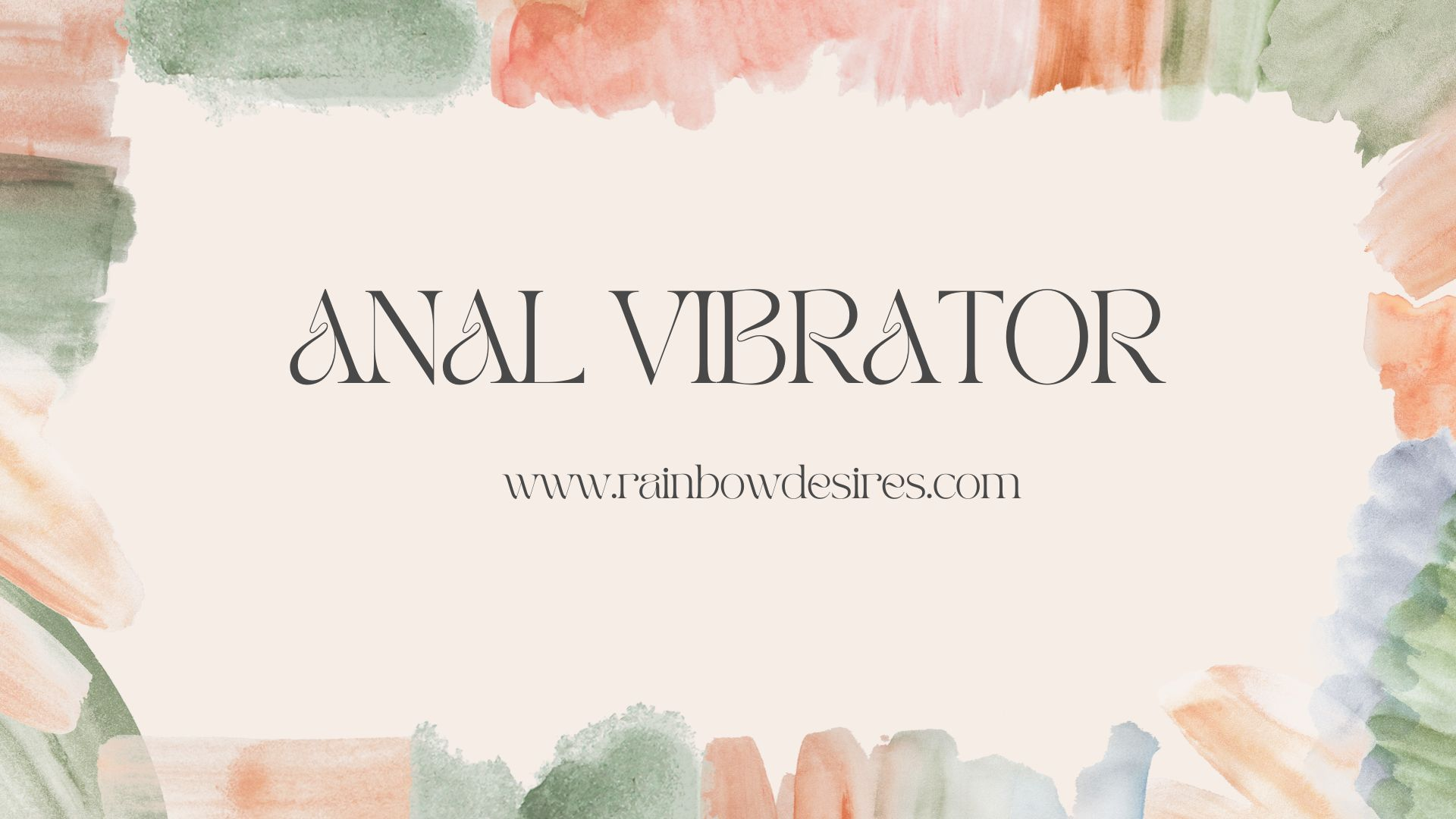 Anal Vibrator