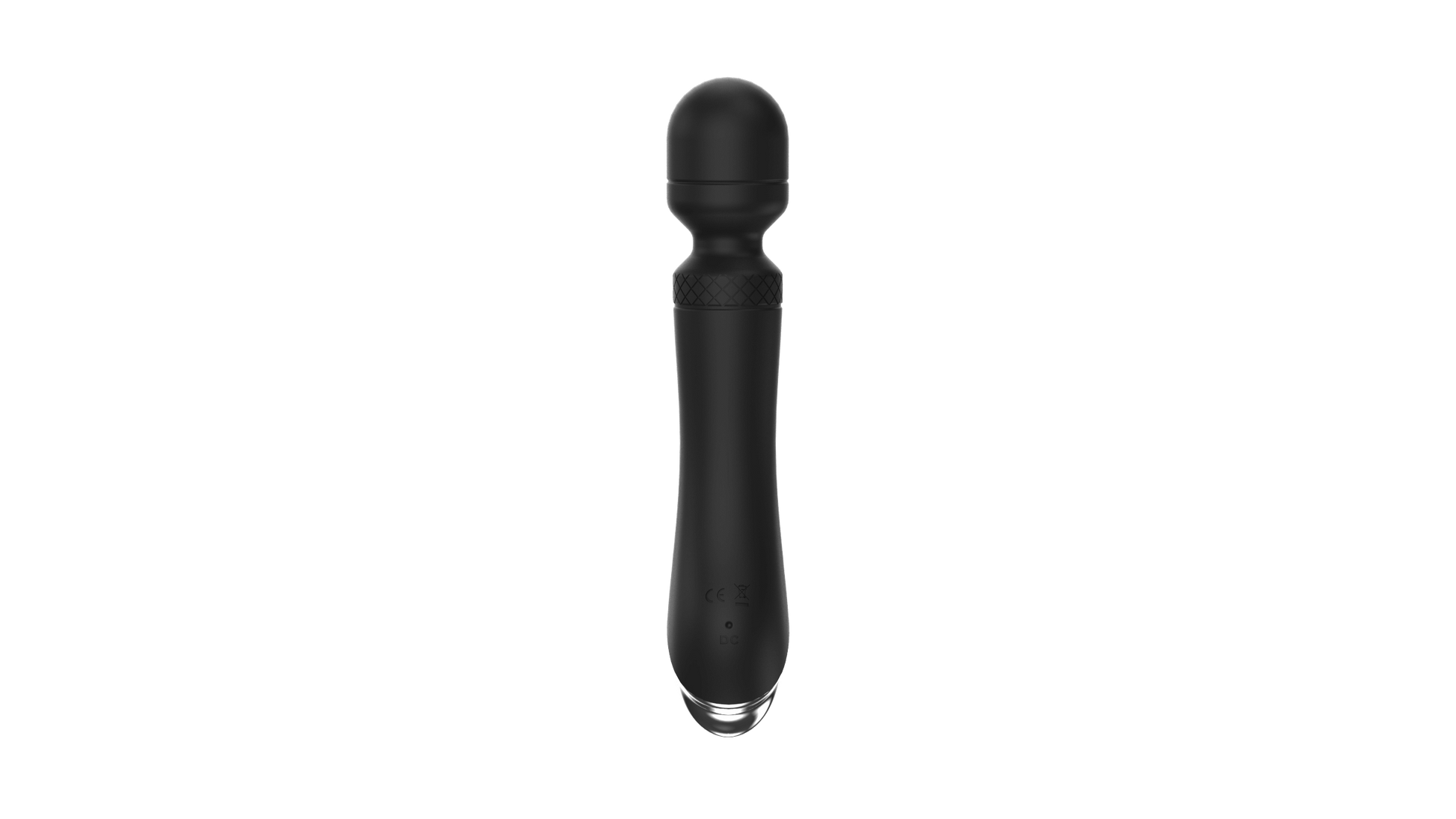 Velvoria silicone wand massager in black